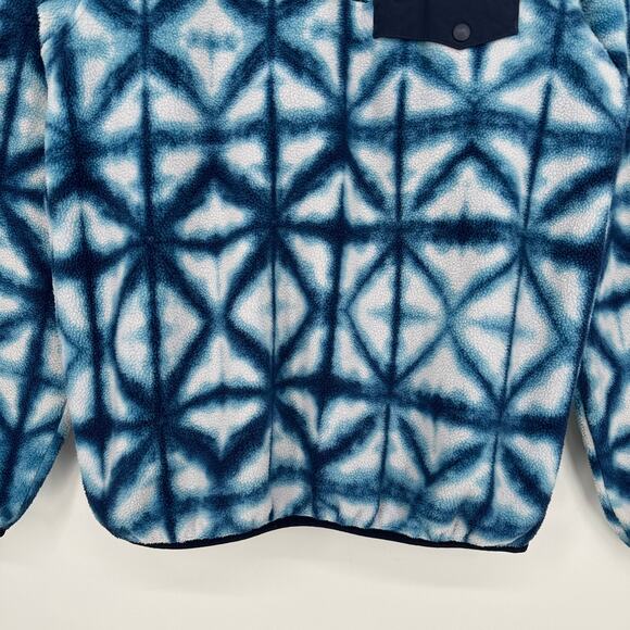 Patagonia Synchilla Snap T Fleece Jacket Shibori Diamond Tie Dye Pullover - Picture 3 of 8